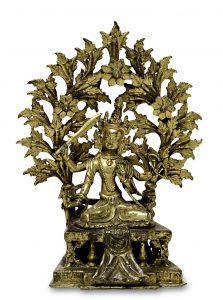 Bodhisattva / Caturbhuja Manjushri, Tibet. Asiatika, Scheublein Art & Auktionen, München