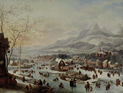 Alte Meister Niederlande Winterlandschaft Auktion München