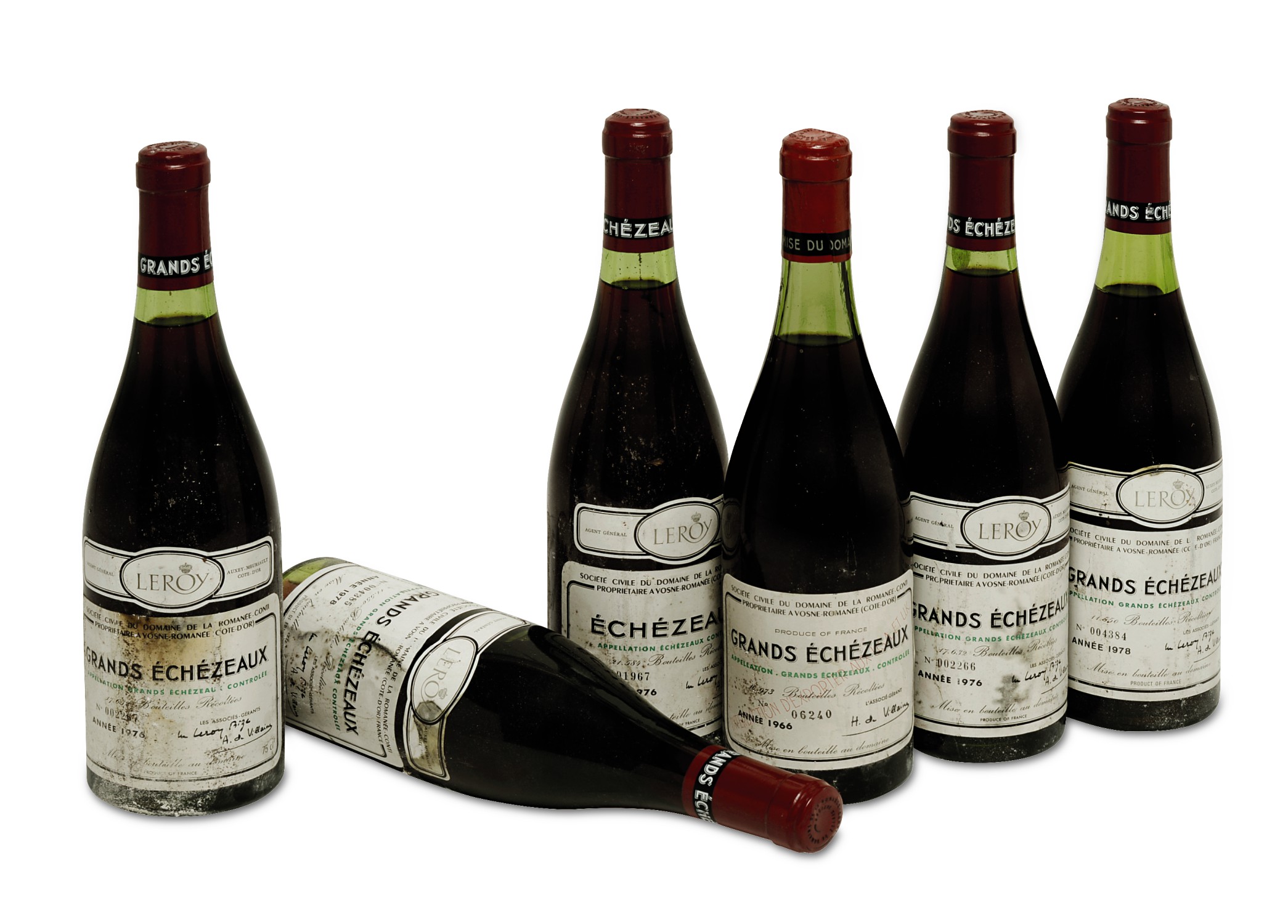 Domaine Romanée-Conti, Grand Échezéaux, Jahrgang 1966, 1976 und 1978, angeboten von Scheublein München in der Auktion vom 30. Juni 2017