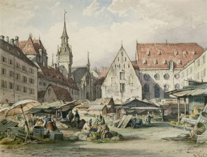 August Seidel München Ansichten Viktualienmarkt Auktion München Scheublein