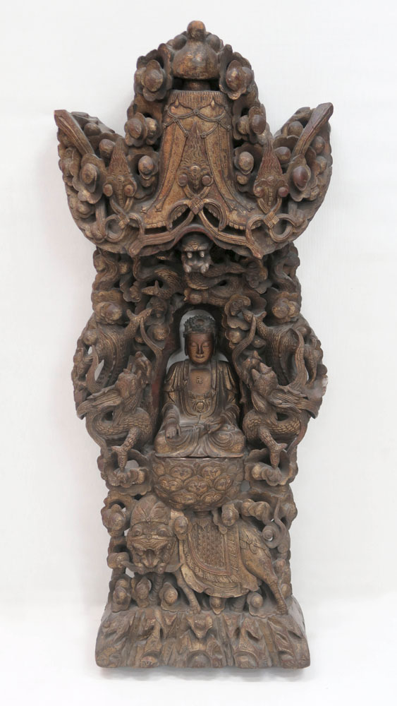 Stele Buddha Schnitzerei Auktion München Scheublein