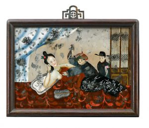 Hinterglasbild China Kurtisane Erotik Auktion München Scheublein